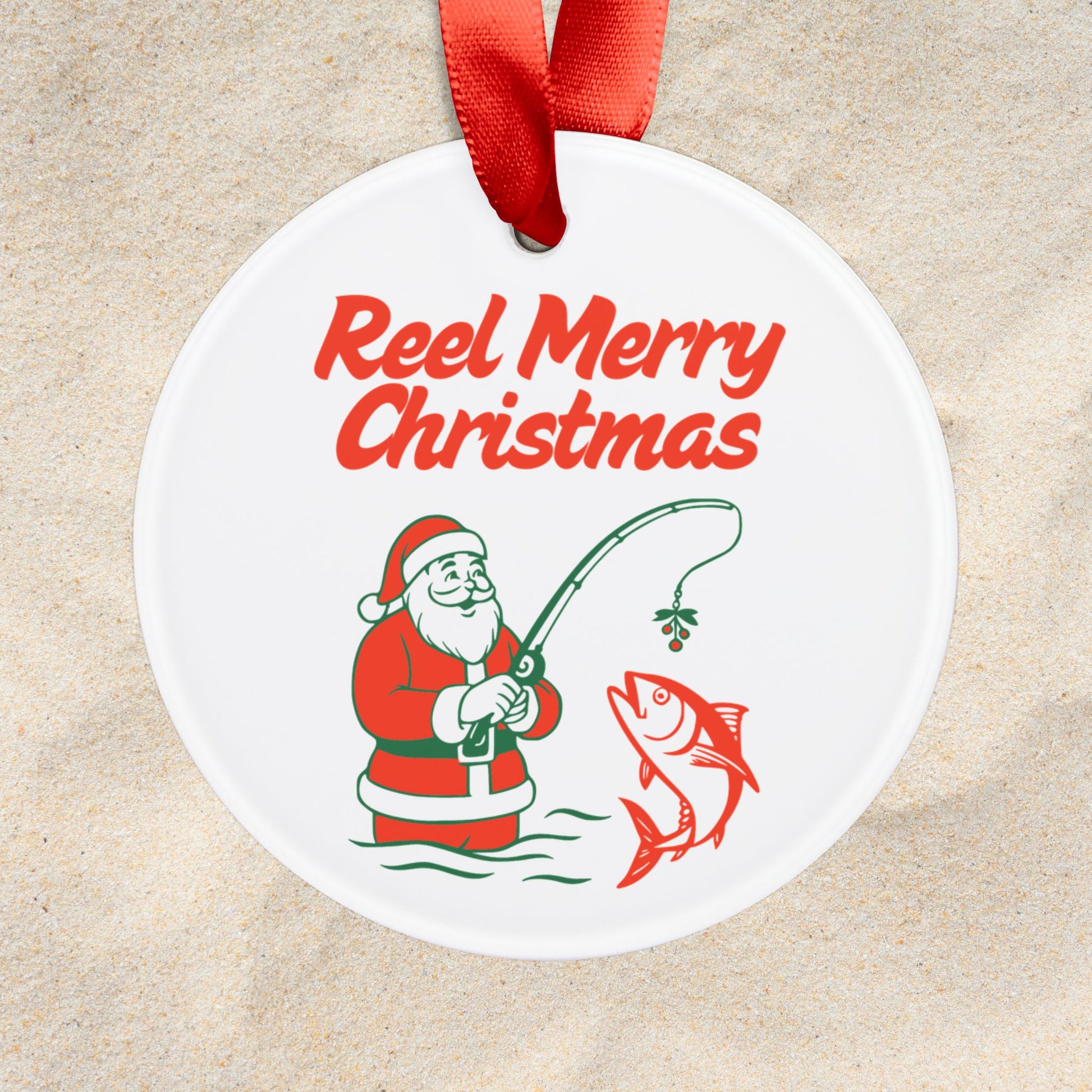Reel Merry Christmas Acrylic Christmas Ornament