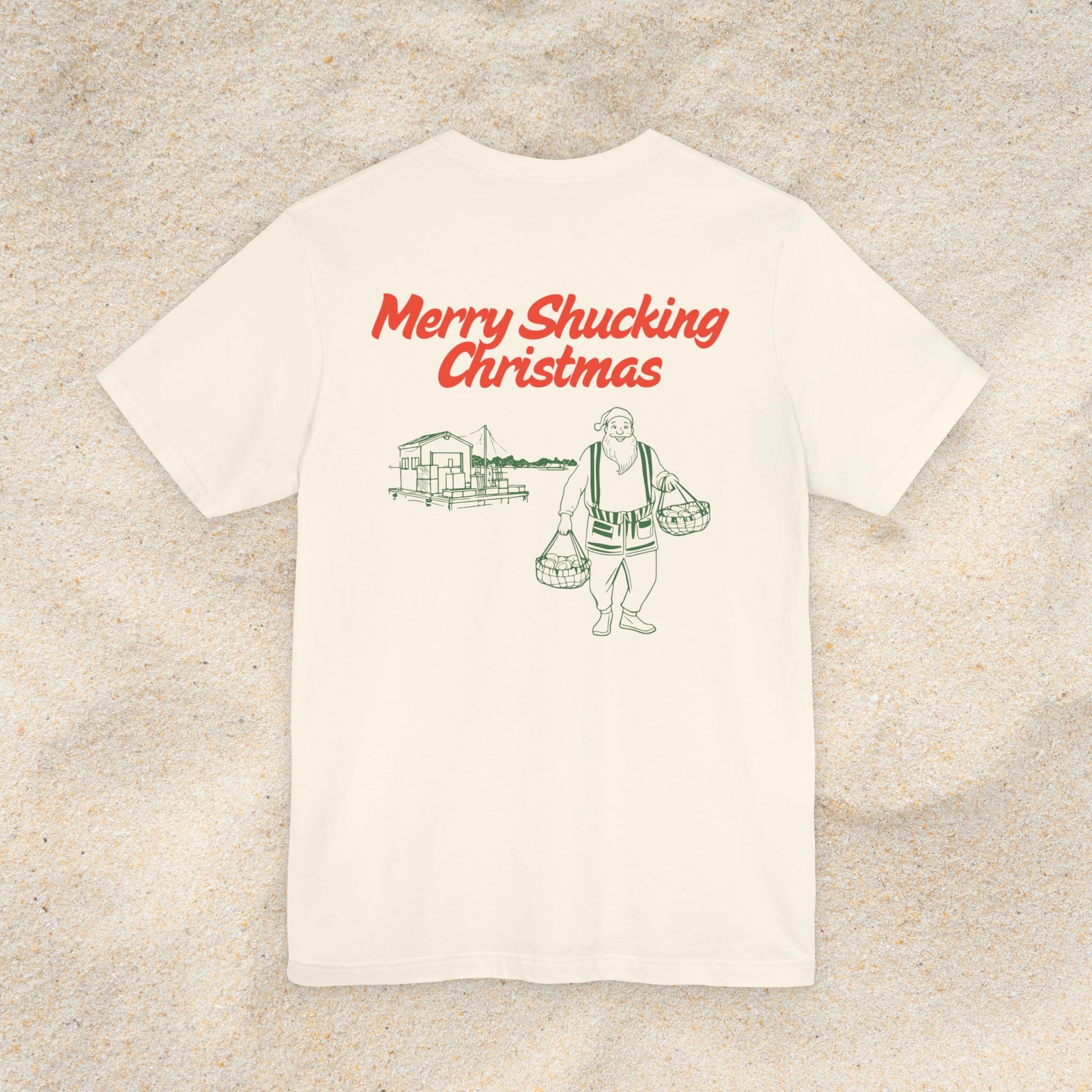 Merry Shucking Christmas Tee - Unisex Holiday T-Shirt
