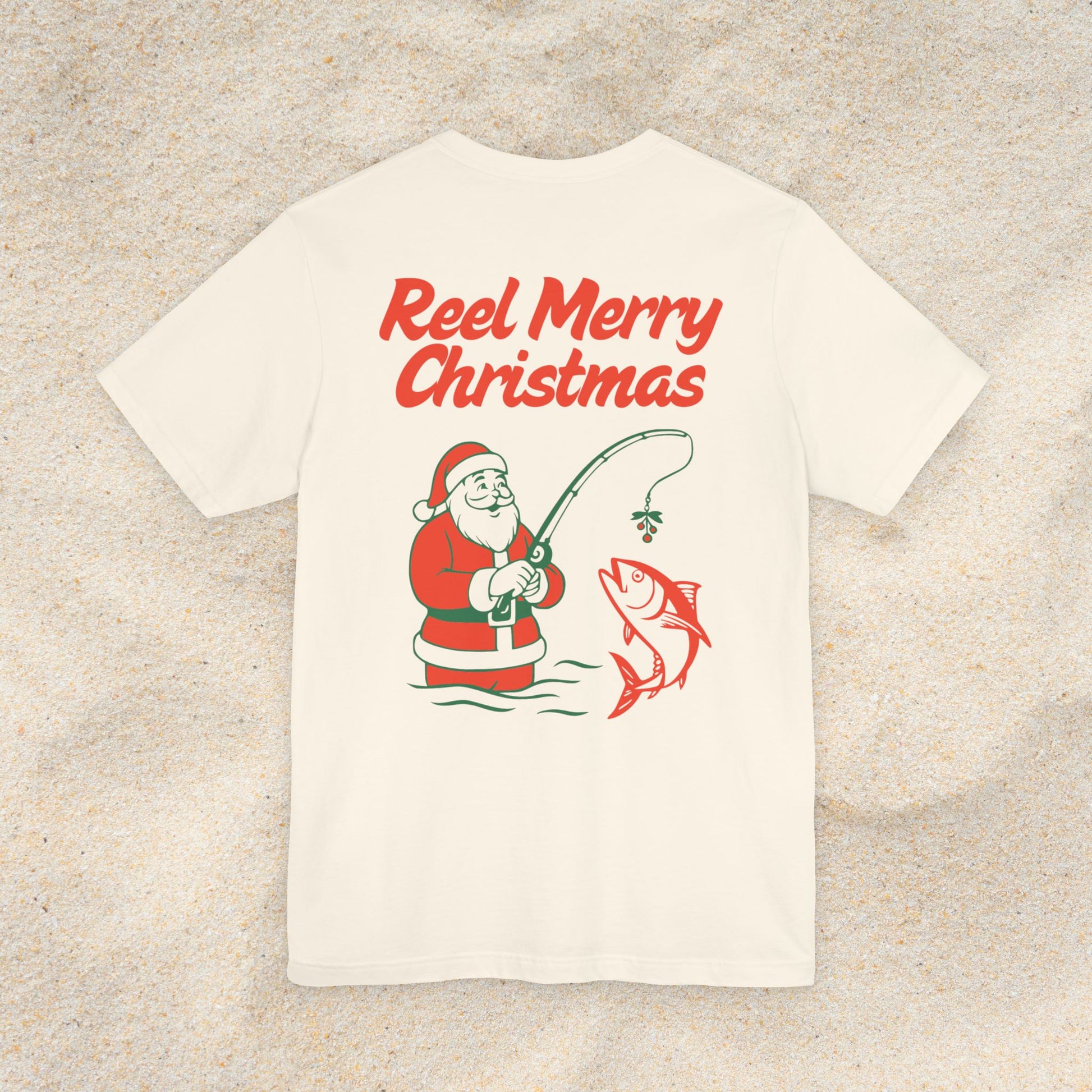 Reel Merry Christmas Fishing T-Shirt | Santa Tee