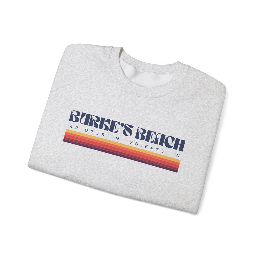 Burke's Beach Coordinates Crewneck