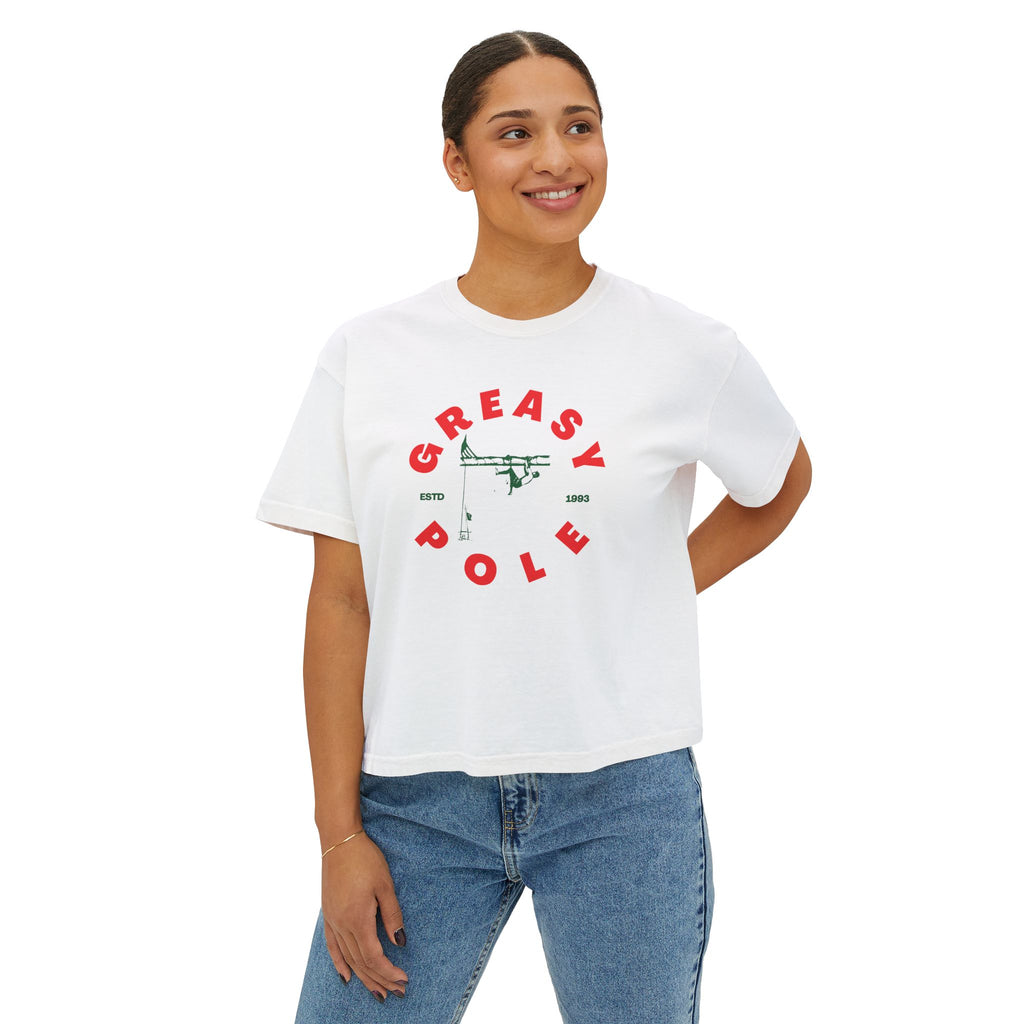 St. Peter's Fiesta Greasy Pole Boxy Cropped Tee