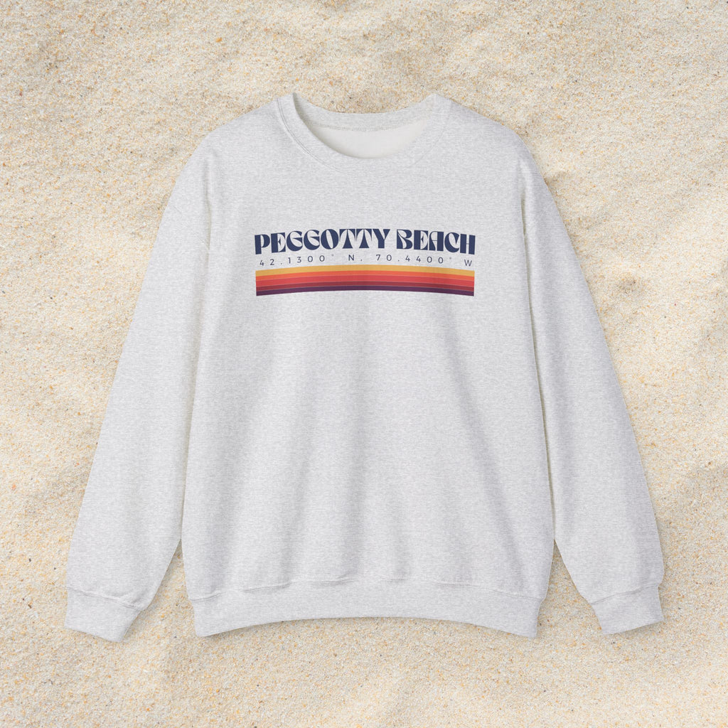 Peggotty Beach Coordinates Crewneck