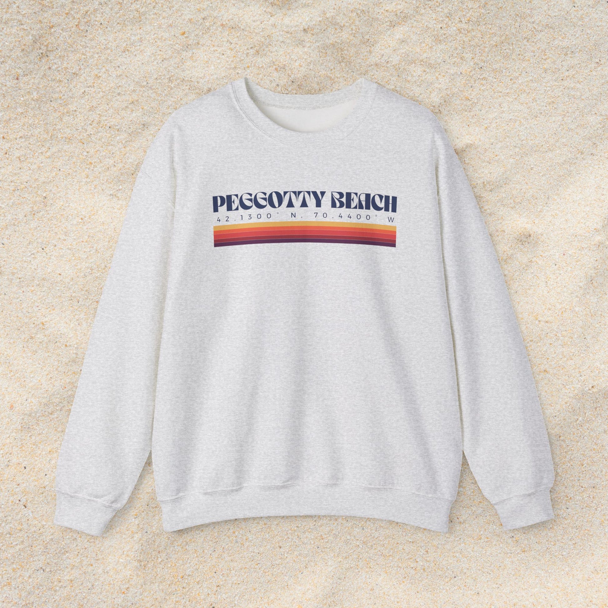 Peggotty Beach Coordinates Crewneck