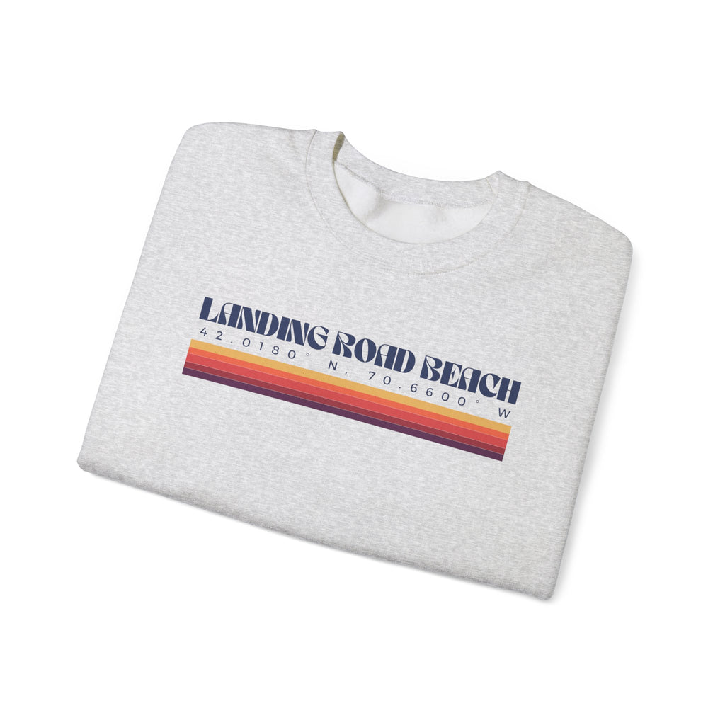 Landing Road Beach Coordinates Crewneck