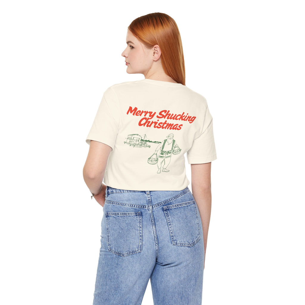 Merry Shucking Christmas Tee - Unisex Holiday T-Shirt