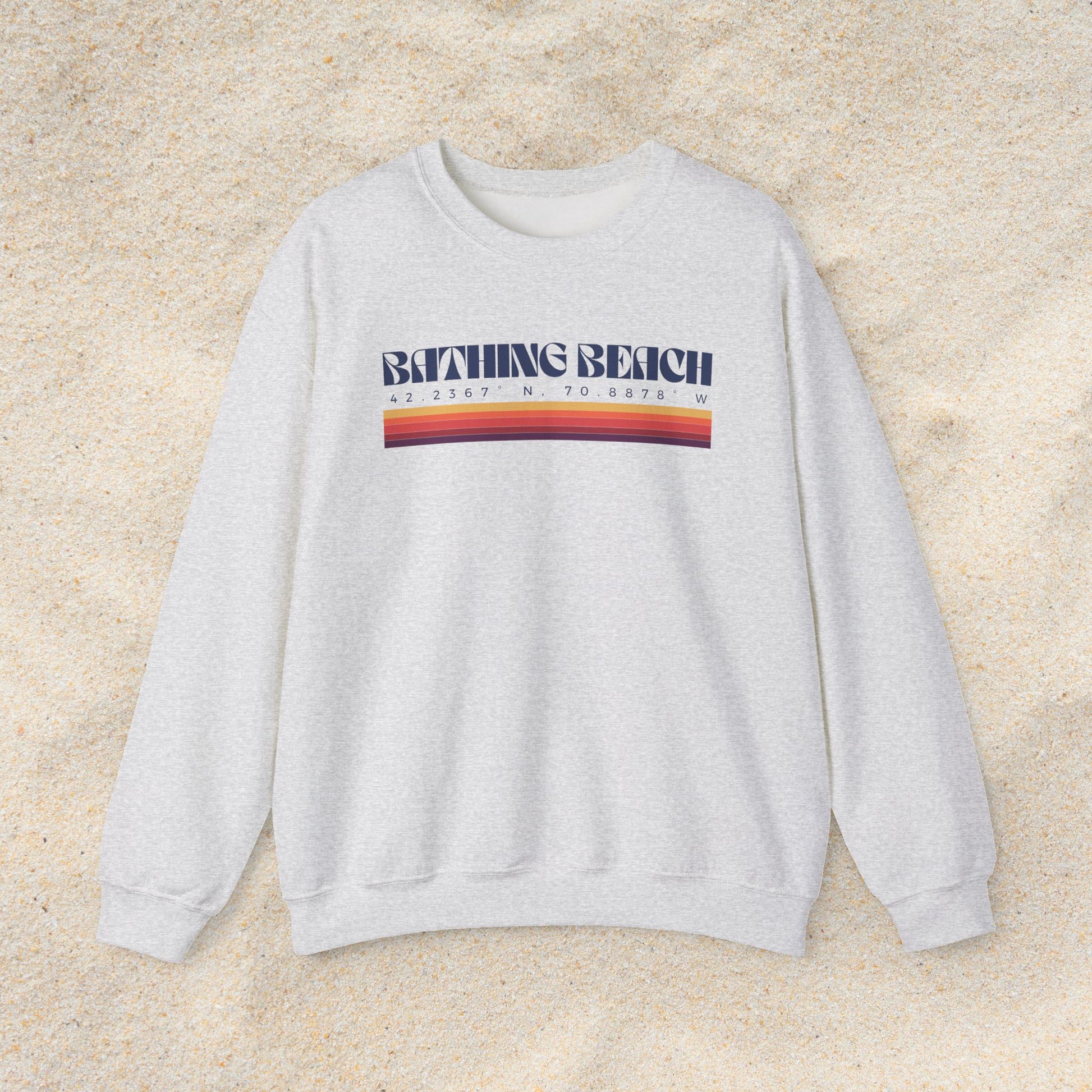 Bathing Beach Coordinates Crewneck