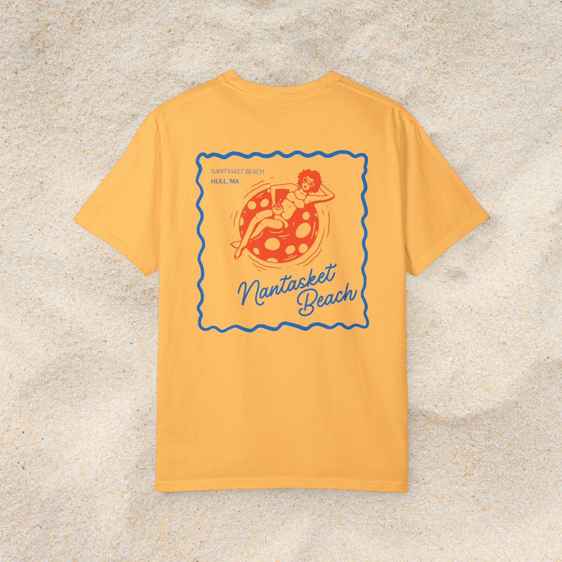 NANTASKET BEACH POSTAGE STAMP COMFORT COLORS T-SHIRT