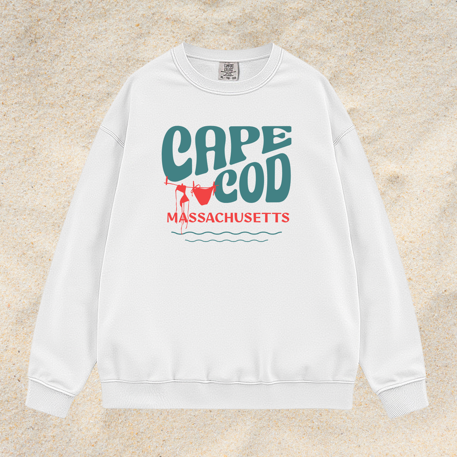 CAPE COD CLOTHESLINE COMFORT COLORS CREWNECK