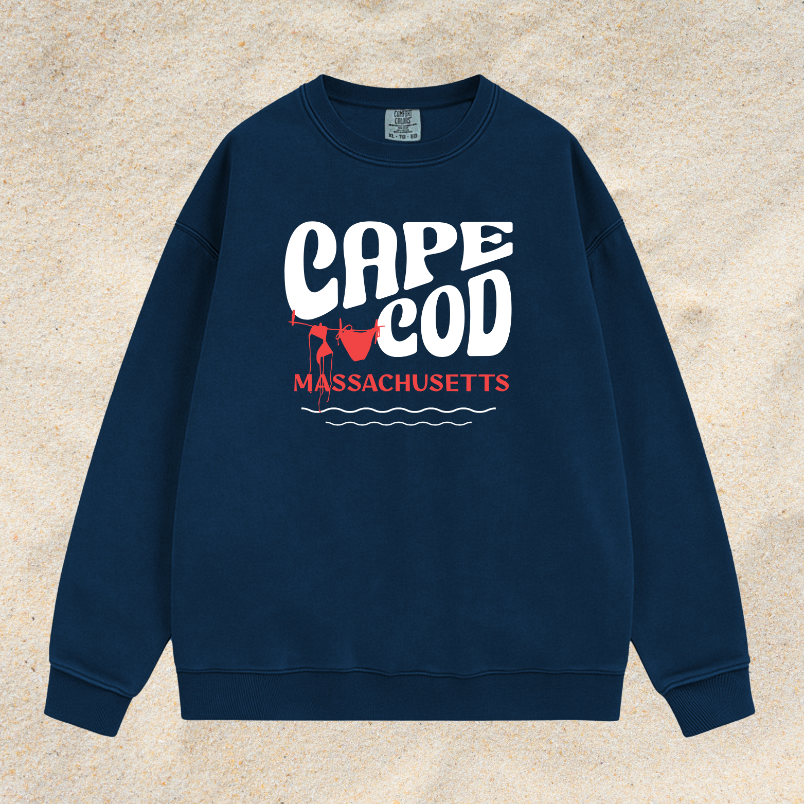 CAPE COD CLOTHESLINE COMFORT COLORS CREWNECK