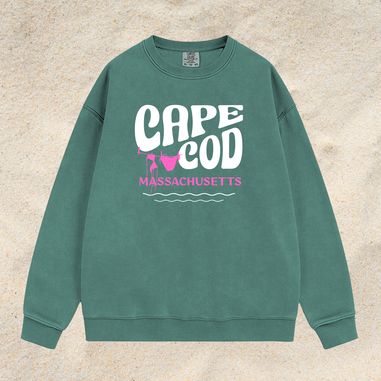 CAPE COD CLOTHESLINE COMFORT COLORS CREWNECK