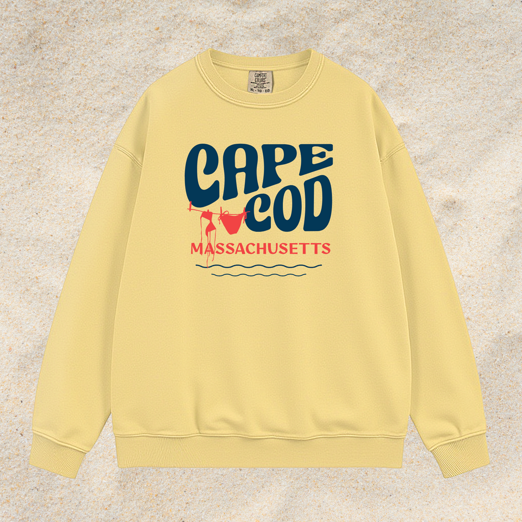 CAPE COD CLOTHESLINE COMFORT COLORS CREWNECK