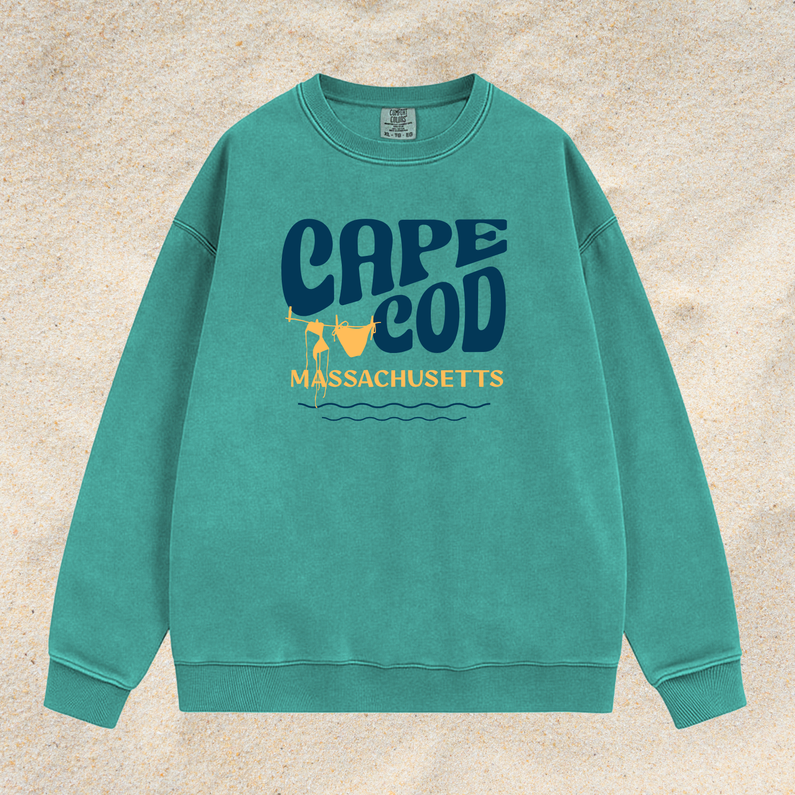CAPE COD CLOTHESLINE COMFORT COLORS CREWNECK