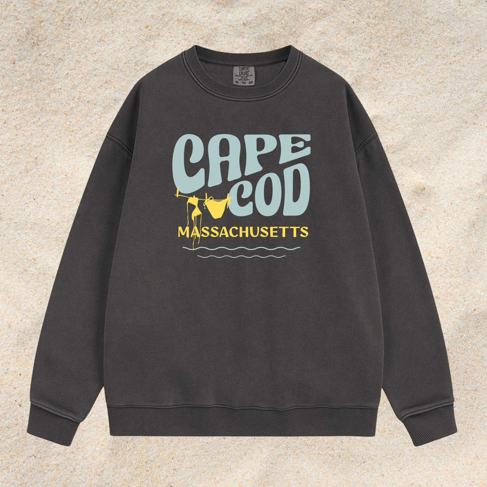CAPE COD CLOTHESLINE COMFORT COLORS CREWNECK