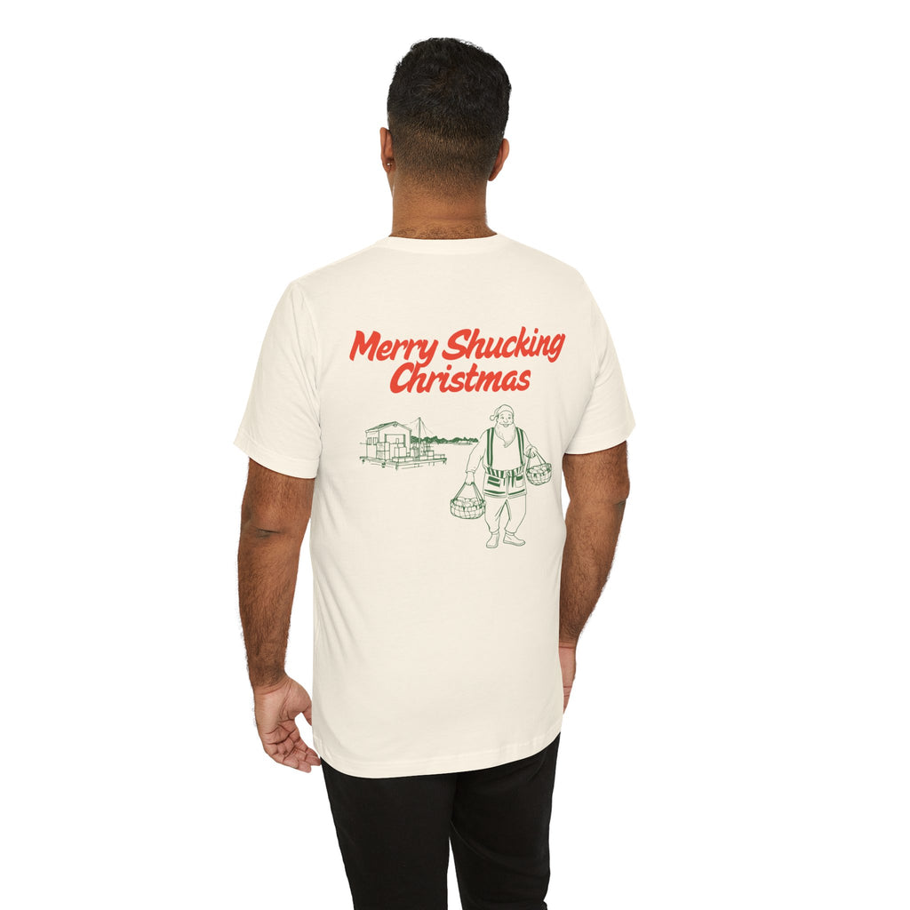 Merry Shucking Christmas Tee - Unisex Holiday T-Shirt