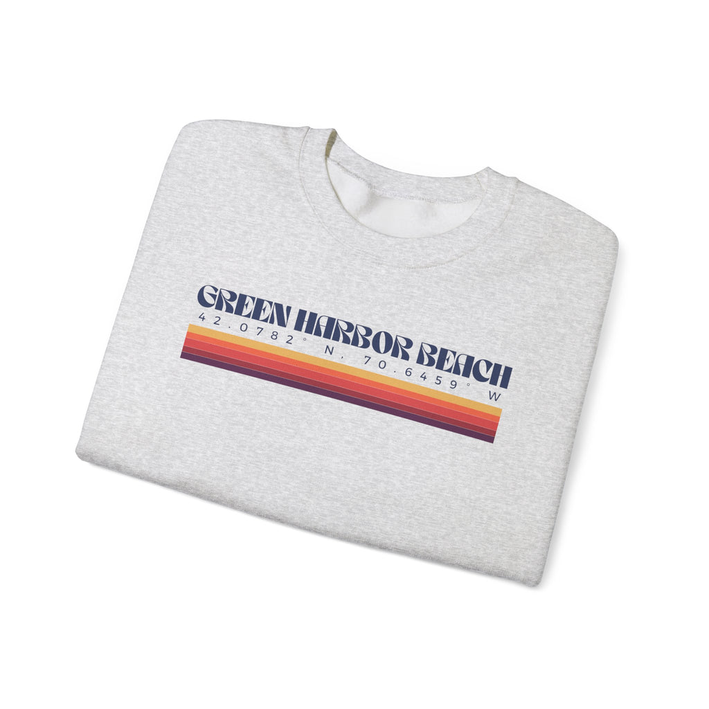 Green Harbor Beach Coordinates Crewneck