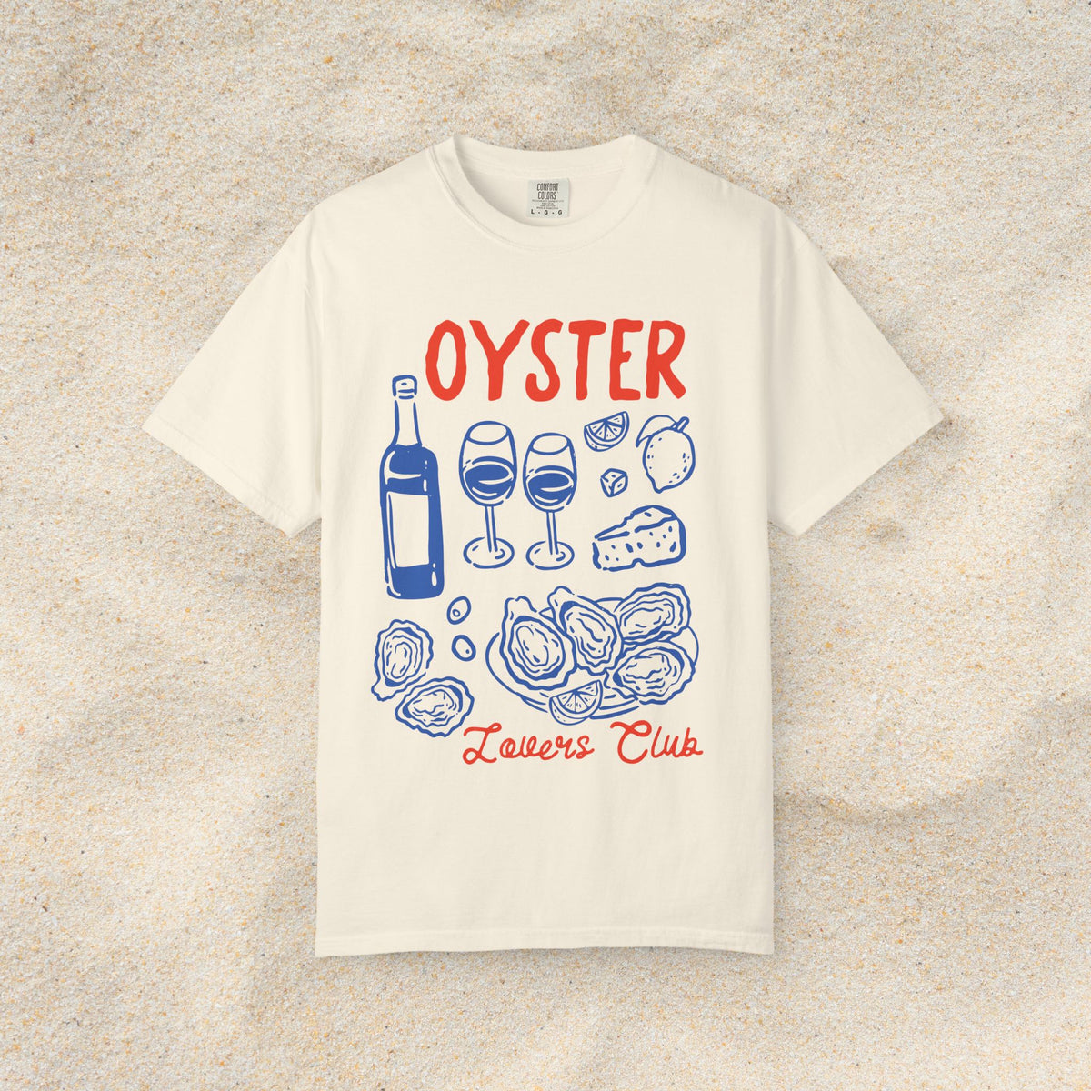 OYSTER LOVERS CLUB COMFORT COLORS T-SHIRT