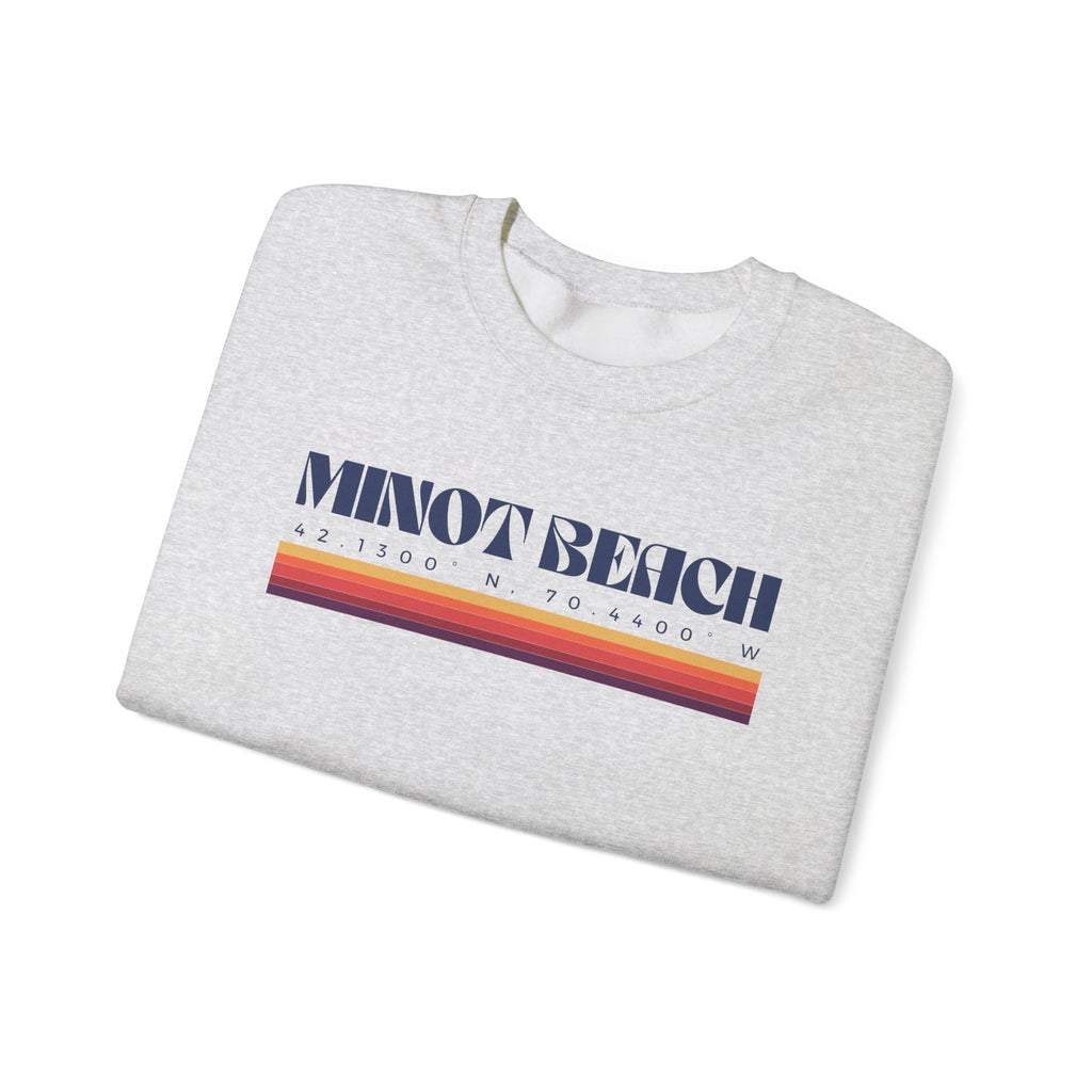 Minot Beach Coordinates Crewneck