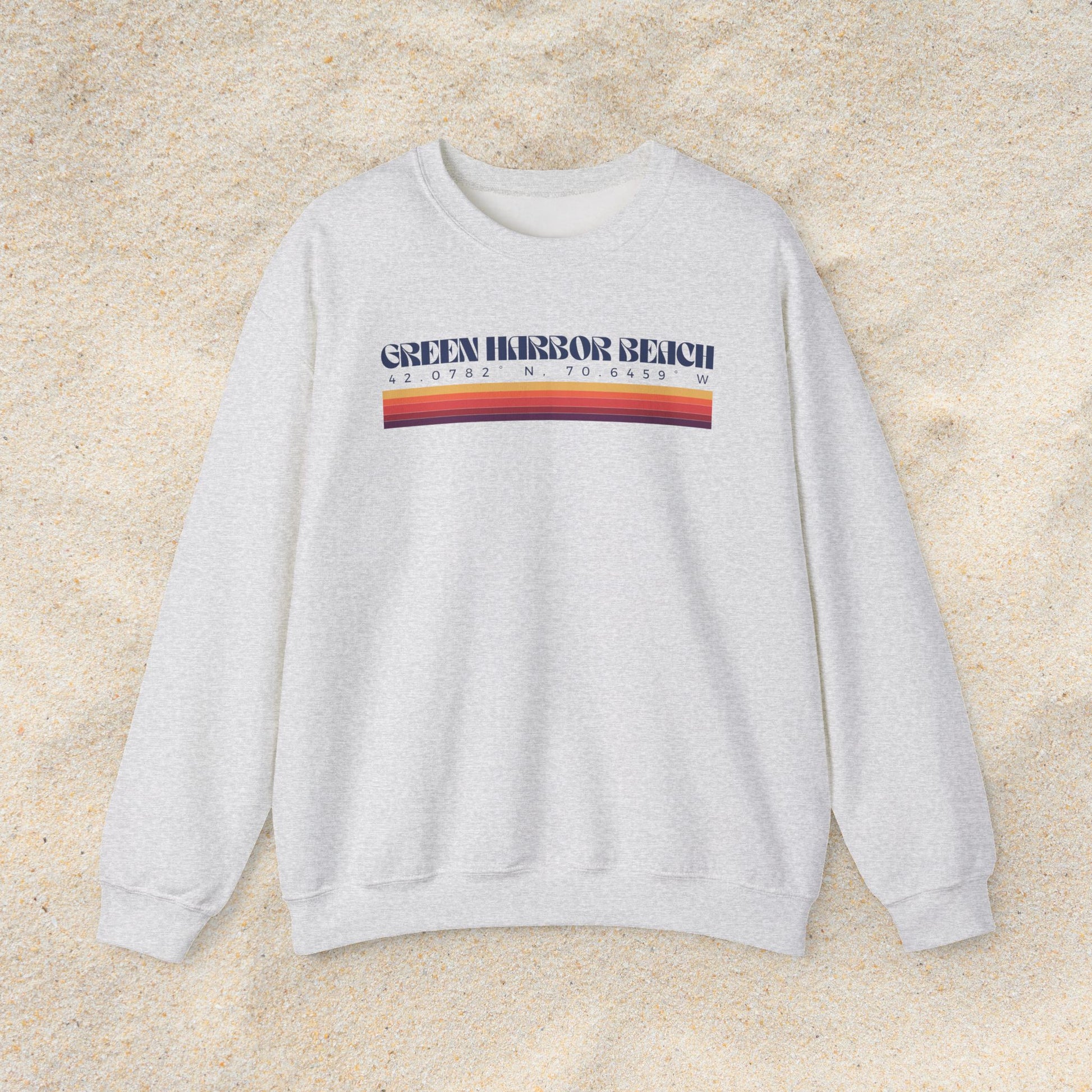 Green Harbor Beach Coordinates Crewneck