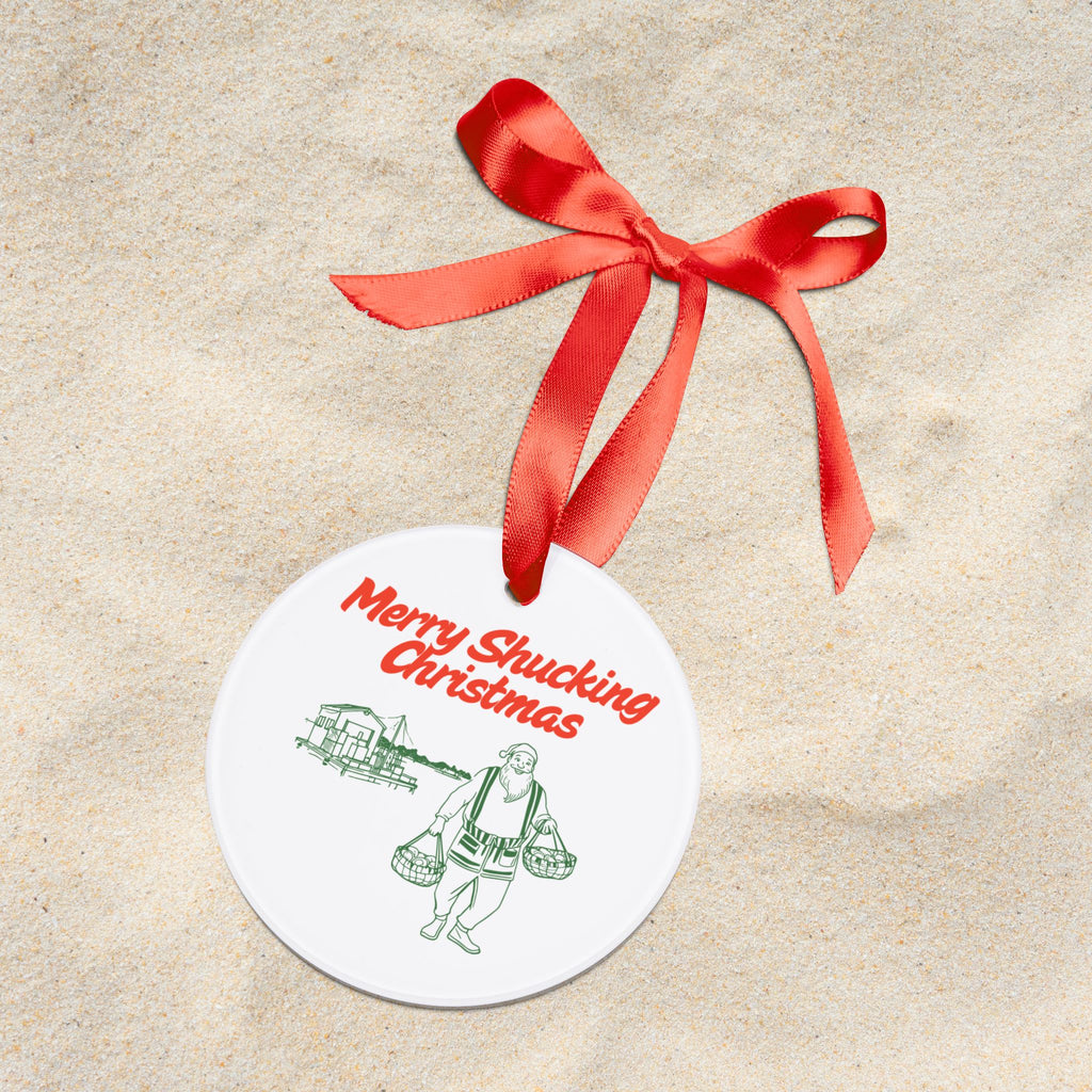 Merry Shucking Christmas Acrylic Ornament