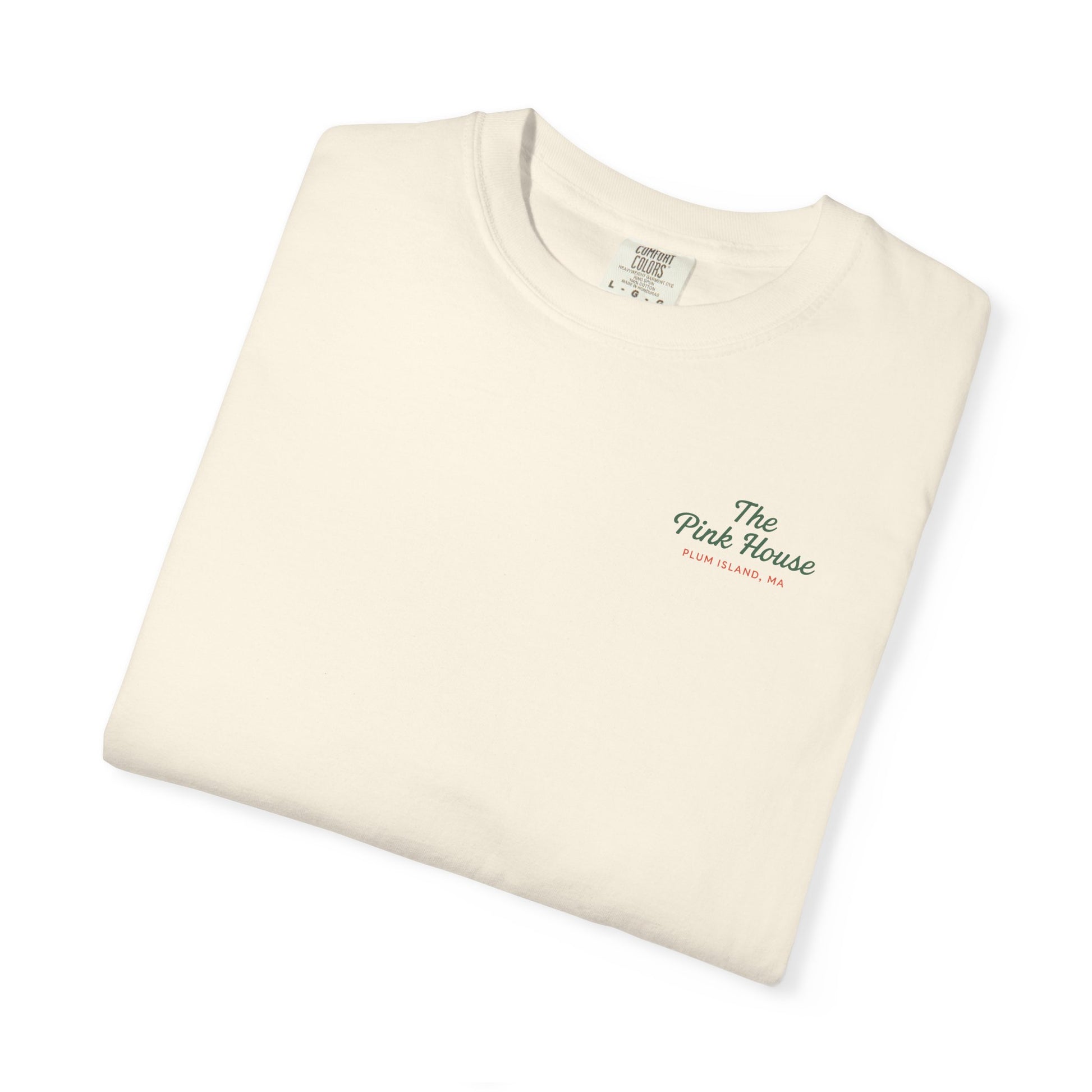 THE PLUM ISLAND PINK HOUSE COMFORT COLORS T-SHIRT