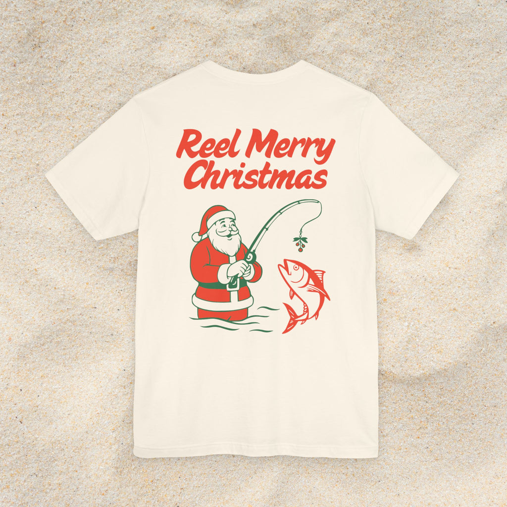 Reel Merry Christmas Fishing T-Shirt | Santa Tee