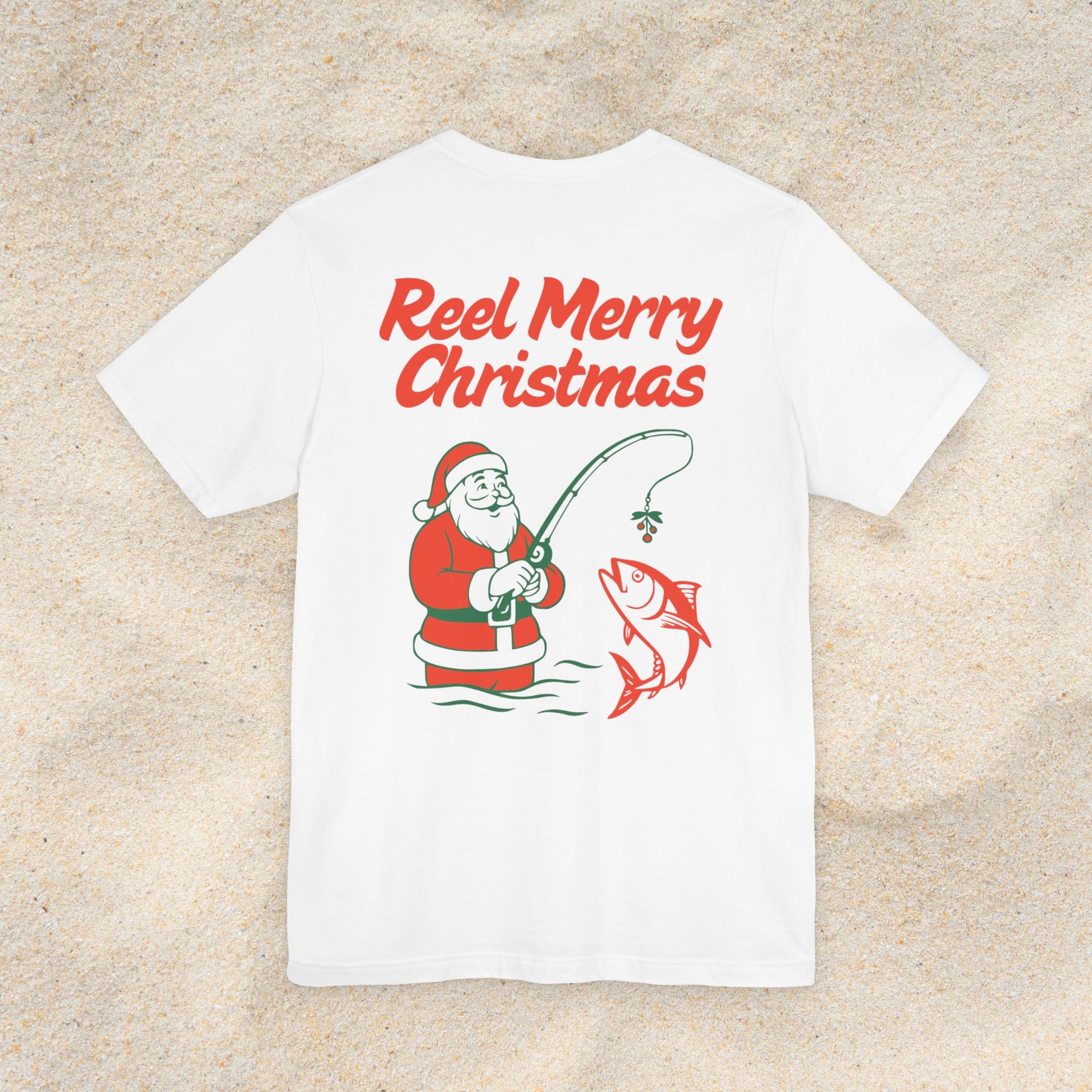 Reel Merry Christmas Fishing T-Shirt | Santa Tee