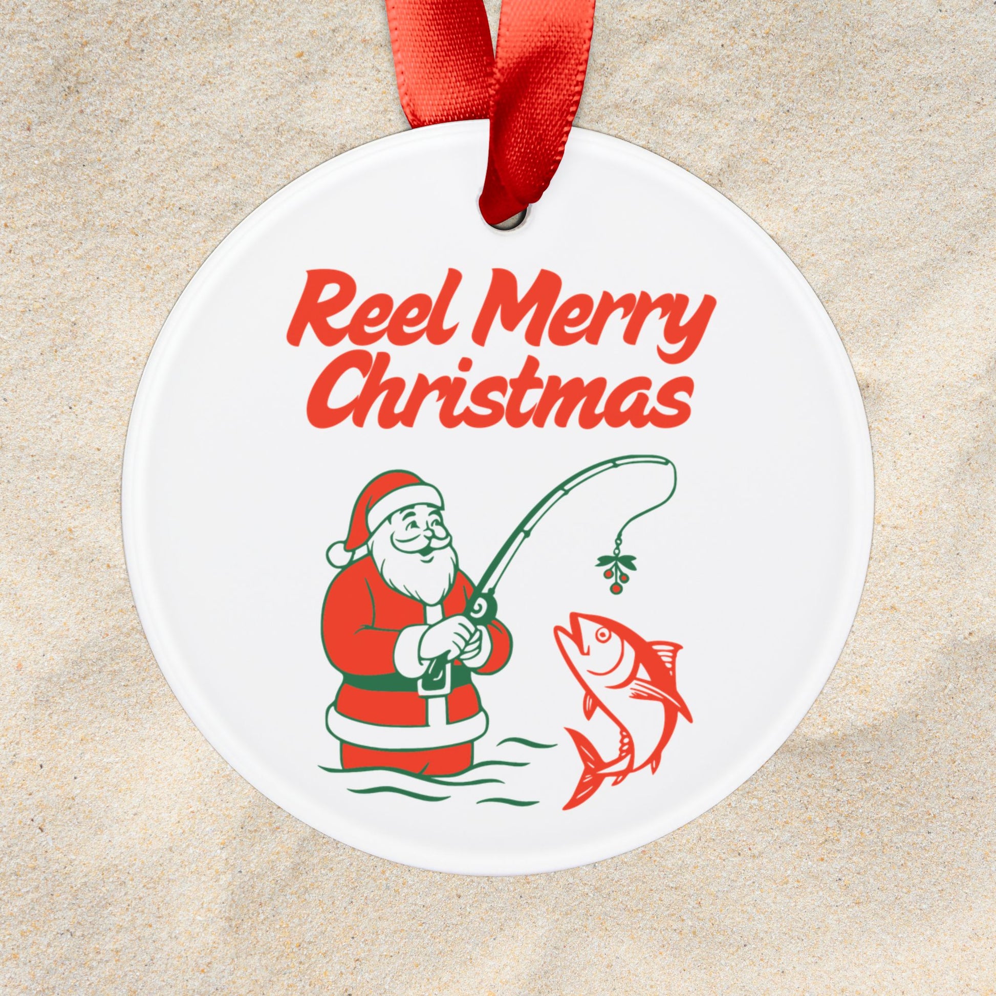 Reel Merry Christmas Acrylic Christmas Ornament