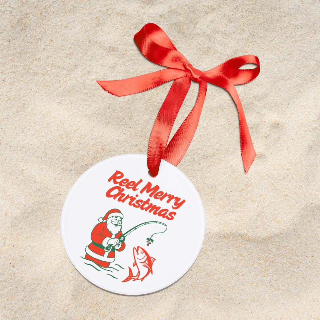 Reel Merry Christmas Acrylic Christmas Ornament