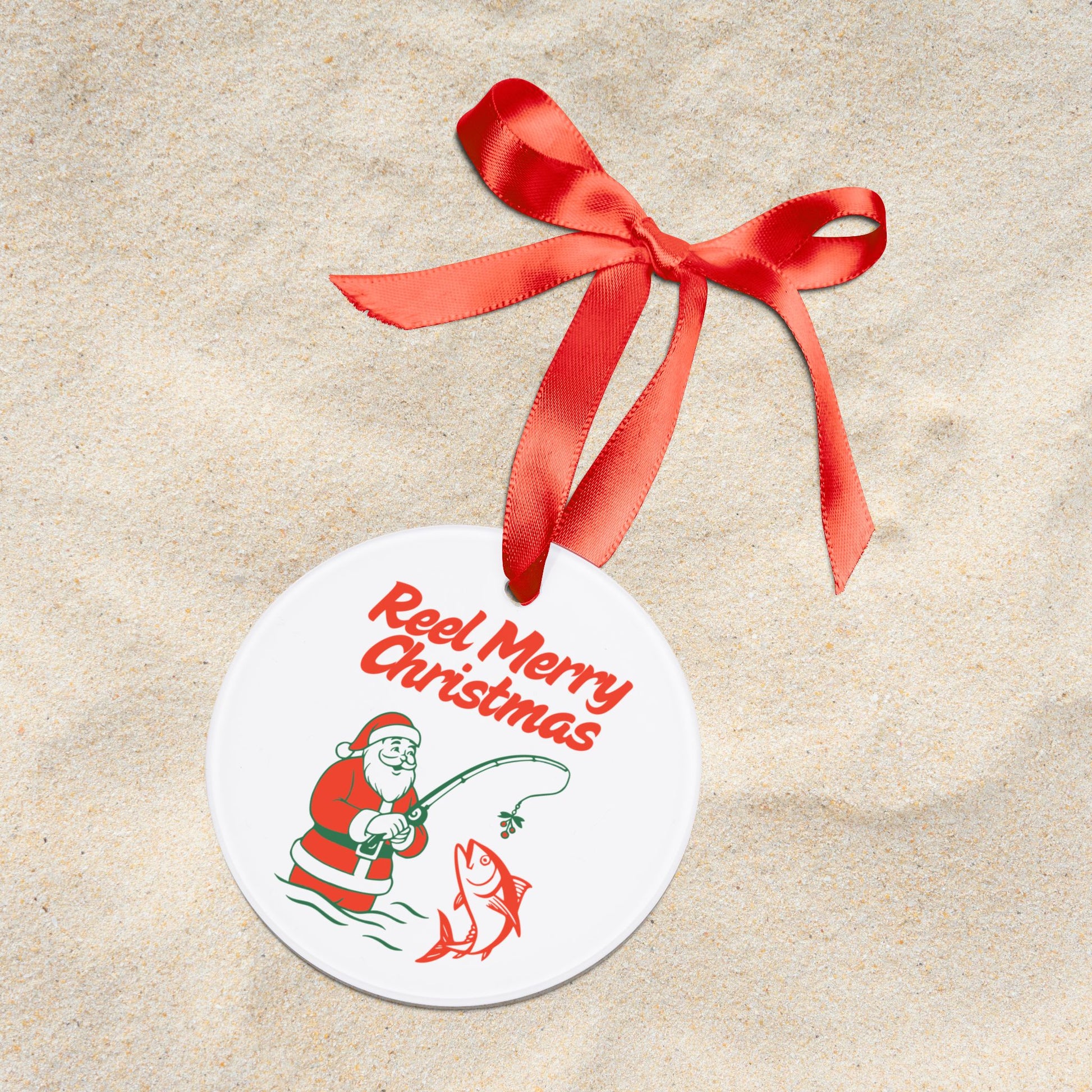 Reel Merry Christmas Acrylic Christmas Ornament