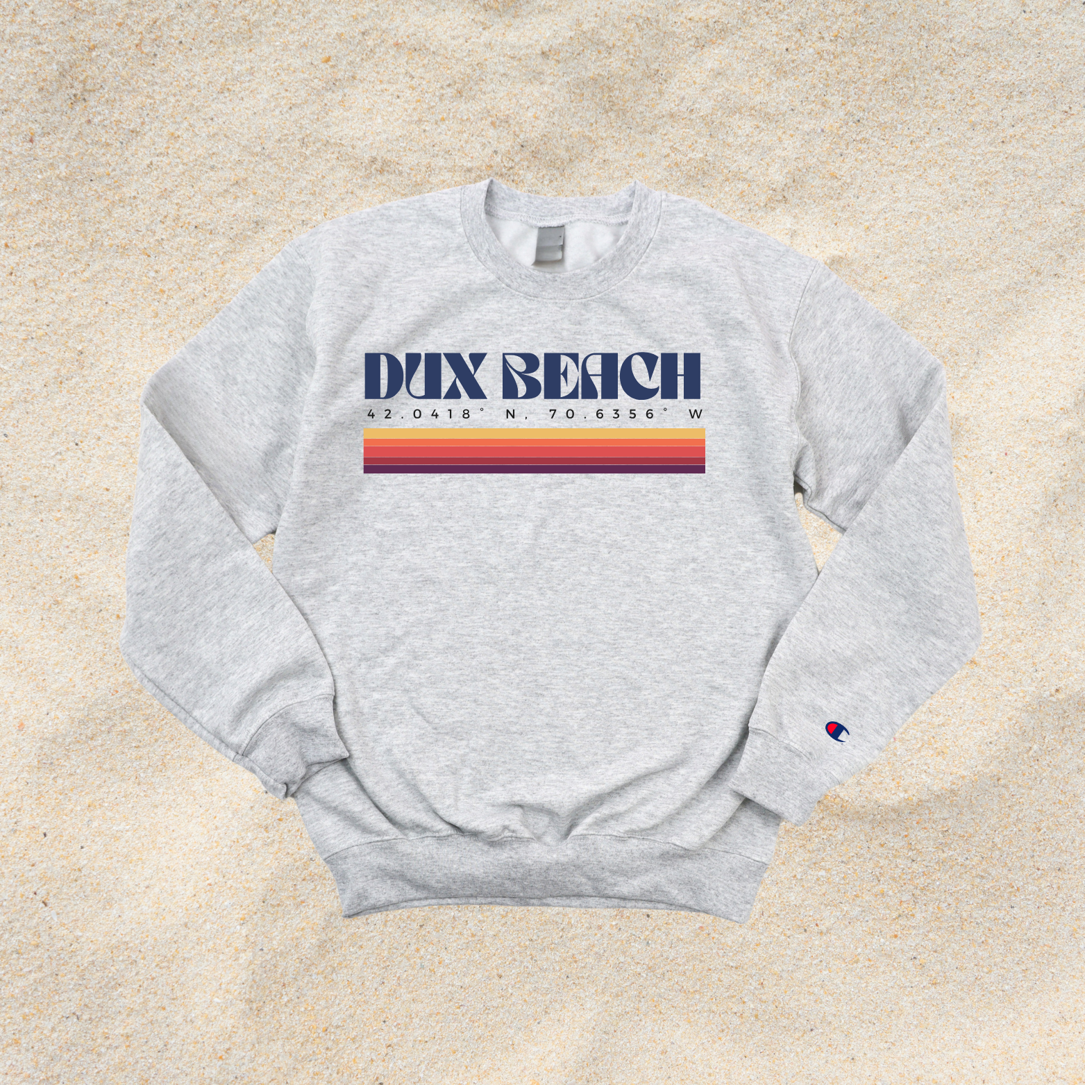 Dux Beach Coordinates Champion Crewneck